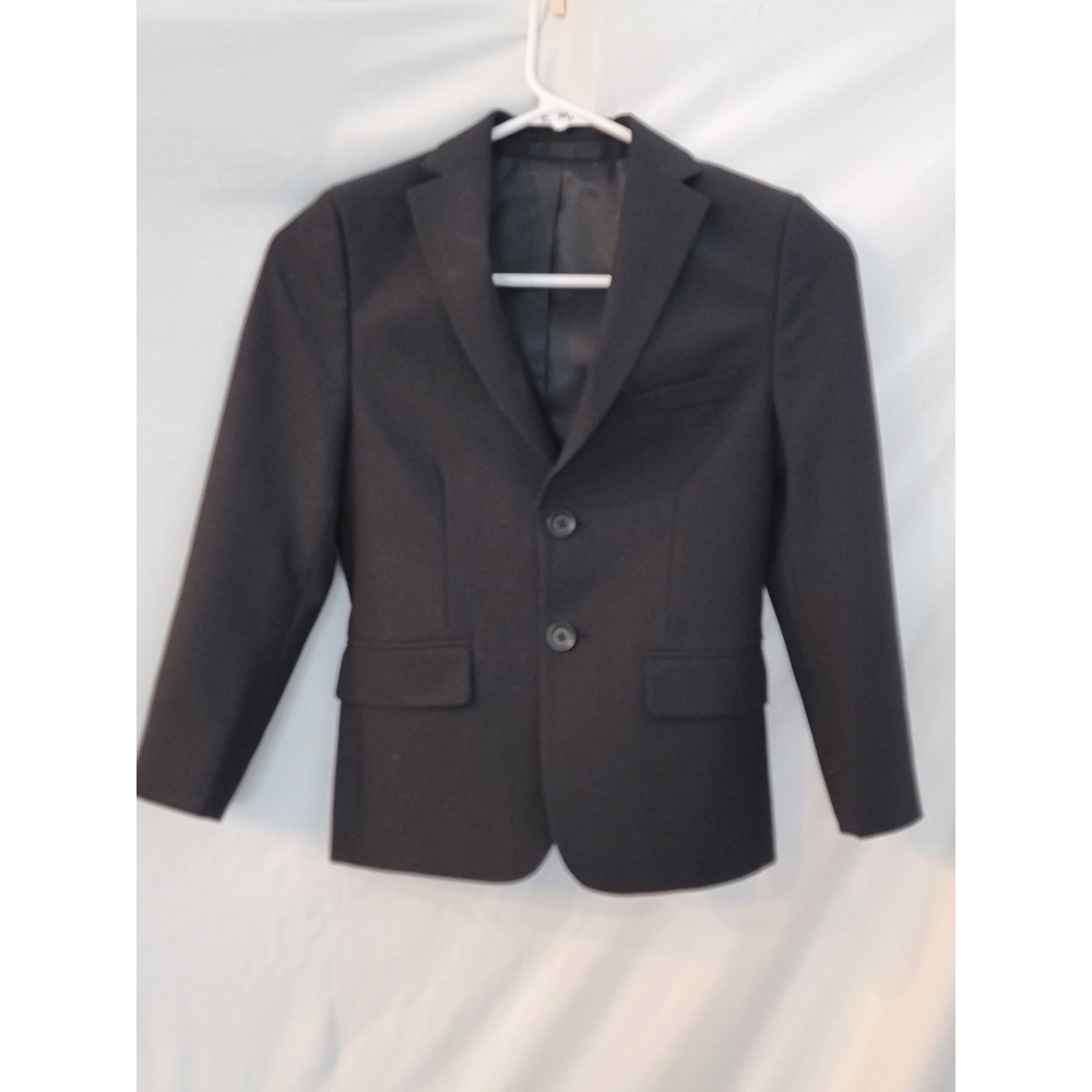 Kenneth Cole Reaction Techni-Cole Blazer‎ Black Two Button Suit Jacket Women